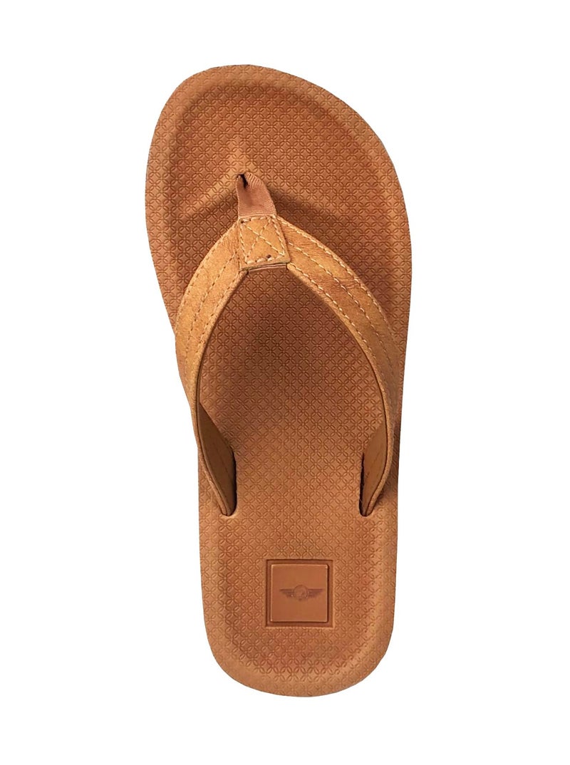 REDVOLUTION Girls Classic Braided Accented Beach Sandals Casual Flip Flop Surfer Girl - Image 1